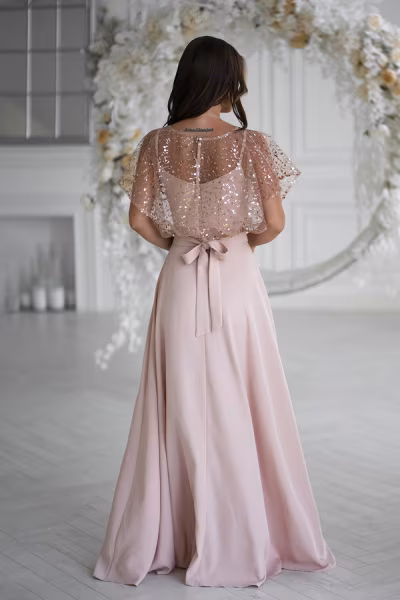 Sukienka Model 333-21 Beige - Bicotone — zdjęcie 3