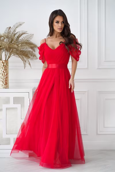Sukienka Model 310-02 Red - Bicotone — zdjęcie 1