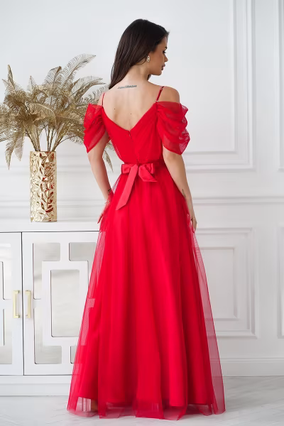 Sukienka Model 310-02 Red - Bicotone — zdjęcie 3