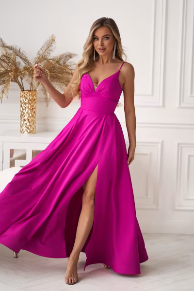 Sukienka Model 341-07 Fuksja - Bicotone — zdjęcie 2