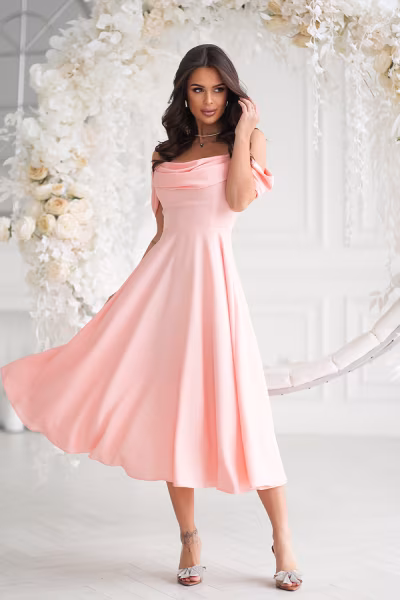 Sukienka Model 325-17 Morela - Bicotone — zdjęcie 2