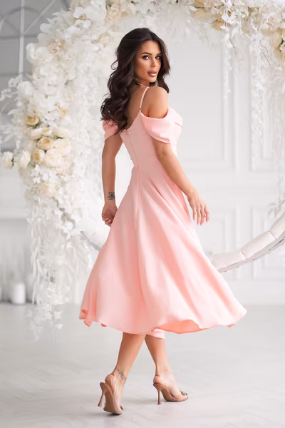 Sukienka Model 325-17 Morela - Bicotone — zdjęcie 3