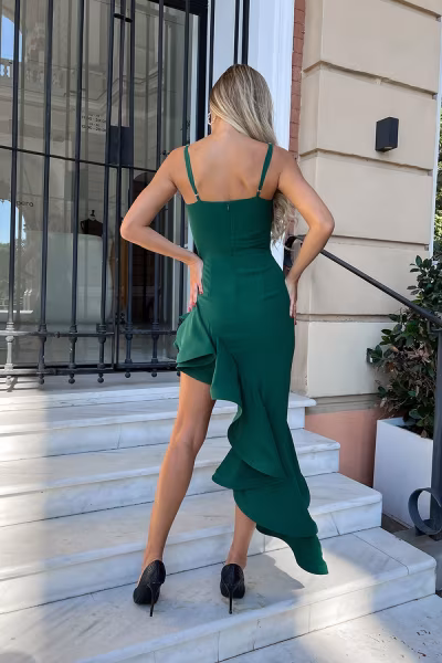 Sukienka Model 257-13 Green - Bicotone — zdjęcie 3