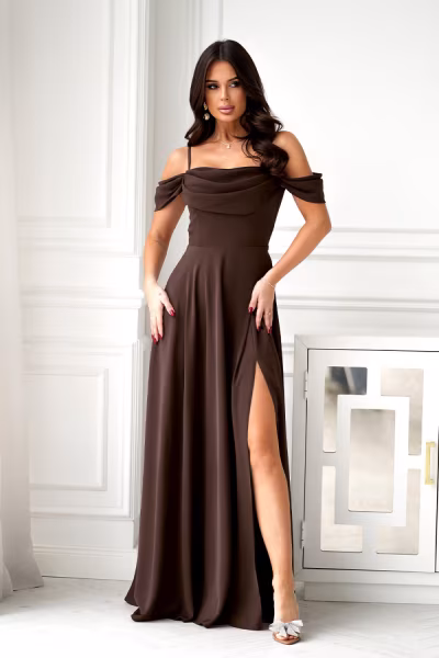 Sukienka Model 320-61 Czekolada - Bicotone — zdjęcie 1