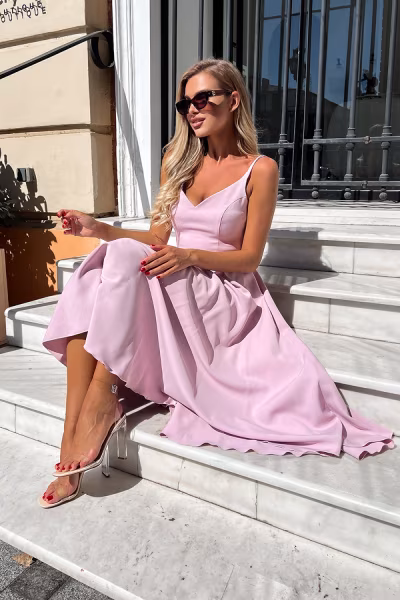 Sukienka Model 244-20 Dirty Pink - Bicotone — zdjęcie 2