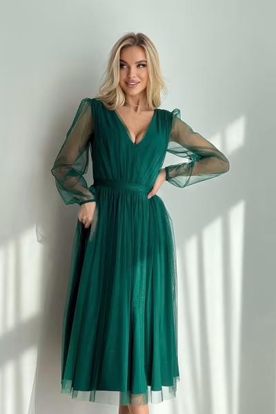 Sukienka Model 269-13 Green - Bicotone — zdjęcie 1
