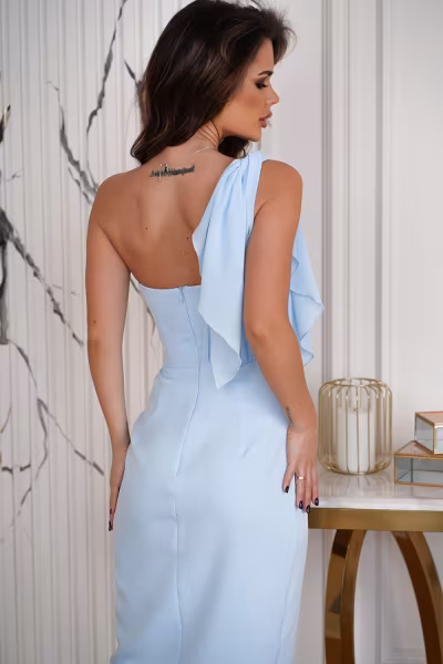 Sukienka Model 306-08 Baby Blue - Bicotone — zdjęcie 3