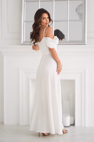 Sukienka Model 330-04 Ecru - Bicotone — zdjęcie 3