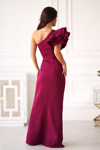 Sukienka Model 313-10 Bordo - Bicotone — zdjęcie 2