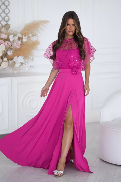 Sukienka Model 333-07 Fuksja - Bicotone — zdjęcie 2