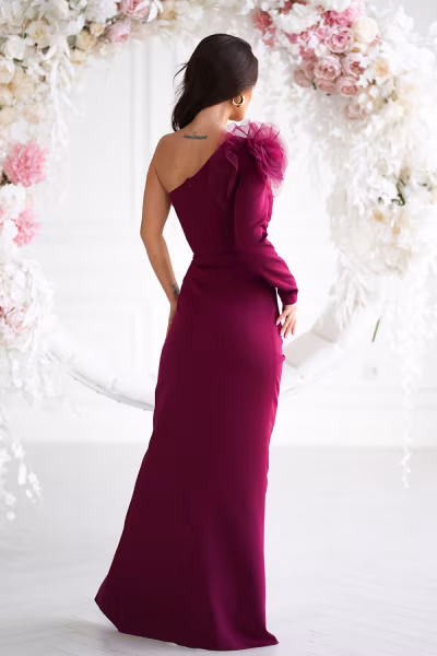 Sukienka Model 317-10 Bordo - Bicotone — zdjęcie 3