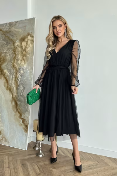 Sukienka Model 269-06 Black - Bicotone — zdjęcie 2