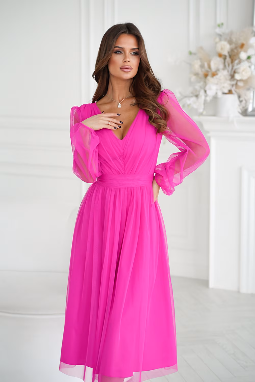Sukienka Model 269-17 Pink Neon - Bicotone