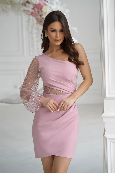 Sukienka Model 311-20 Dirty Pink - Bicotone — zdjęcie 1