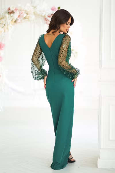 Sukienka Model 314-13 Green - Bicotone — zdjęcie 3