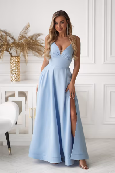 Sukienka Model 341-08 Baby Blue - Bicotone — zdjęcie 1