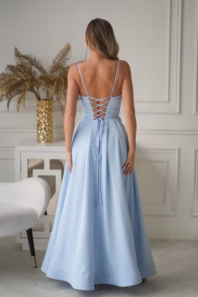 Sukienka Model 341-08 Baby Blue - Bicotone — zdjęcie 3