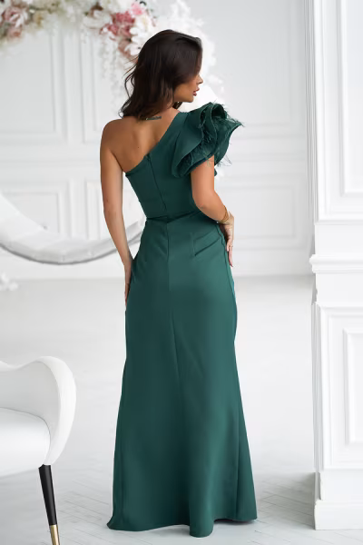 Sukienka Model 313-13 Bottle Green - Bicotone — zdjęcie 3