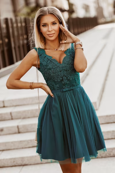 Sukienka Model 2206-13 Green - Bicotone — zdjęcie 1