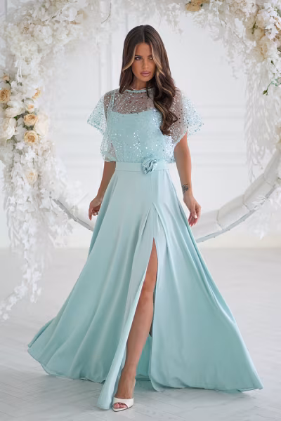 Sukienka Model 333-03 Mint - Bicotone — zdjęcie 2