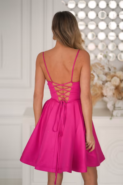 Sukienka Model 340-07 Fuksja - Bicotone — zdjęcie 3