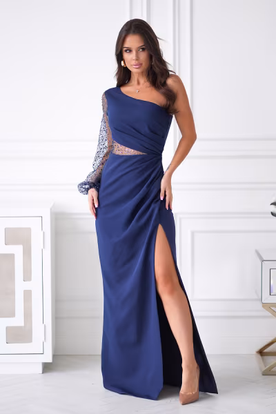 Sukienka Model 296-01 Navy - Bicotone — zdjęcie 1
