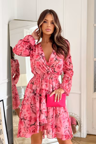 Sukienka Model 287-12 Pink - Bicotone — zdjęcie 1