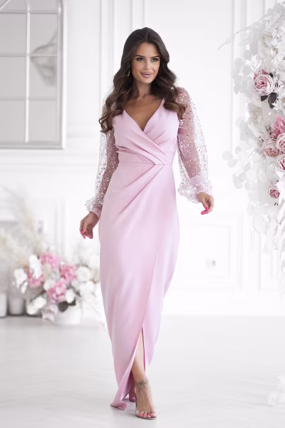 Sukienka Model 314-20 Dirty Pink - Bicotone — zdjęcie 1