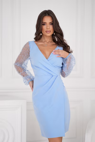 Sukienka Model 324-08 Baby Blue - Bicotone — zdjęcie 1