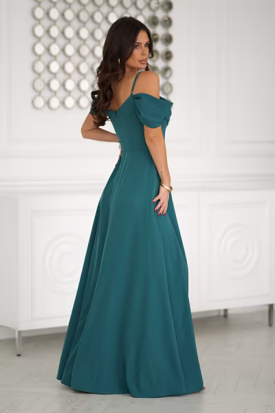 Sukienka Model 320-13 Green - Bicotone — zdjęcie 3