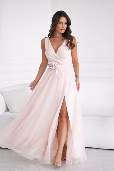Sukienka Model 318-21 Beige - Bicotone — zdjęcie 1