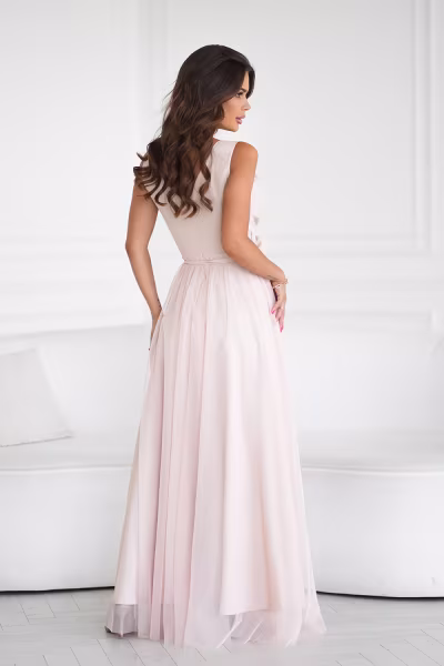 Sukienka Model 318-21 Beige - Bicotone — zdjęcie 3