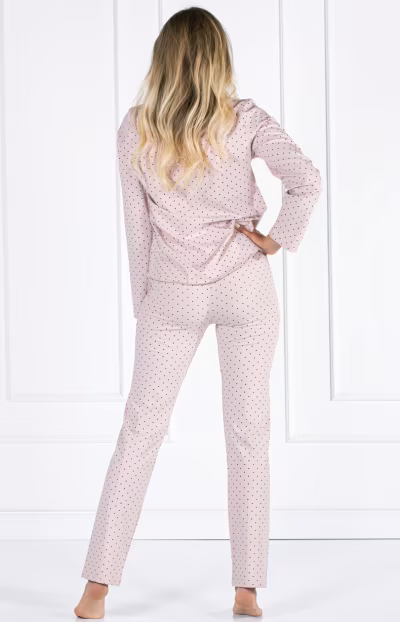 Piżama Damska Model Eveline 223449 Powder Pink - Momenti Per Me — zdjęcie 3