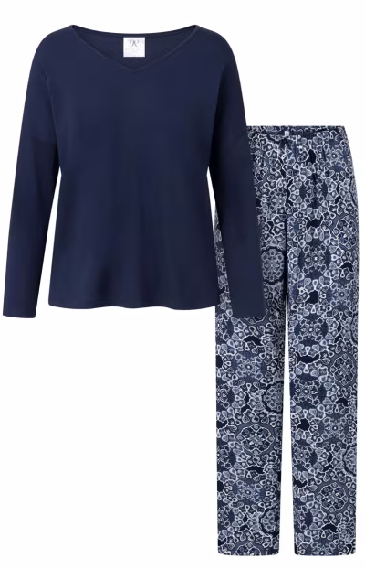 Piżama Damska Model Moon Vibes 189833 Navy - Momenti Per Me — zdjęcie 3