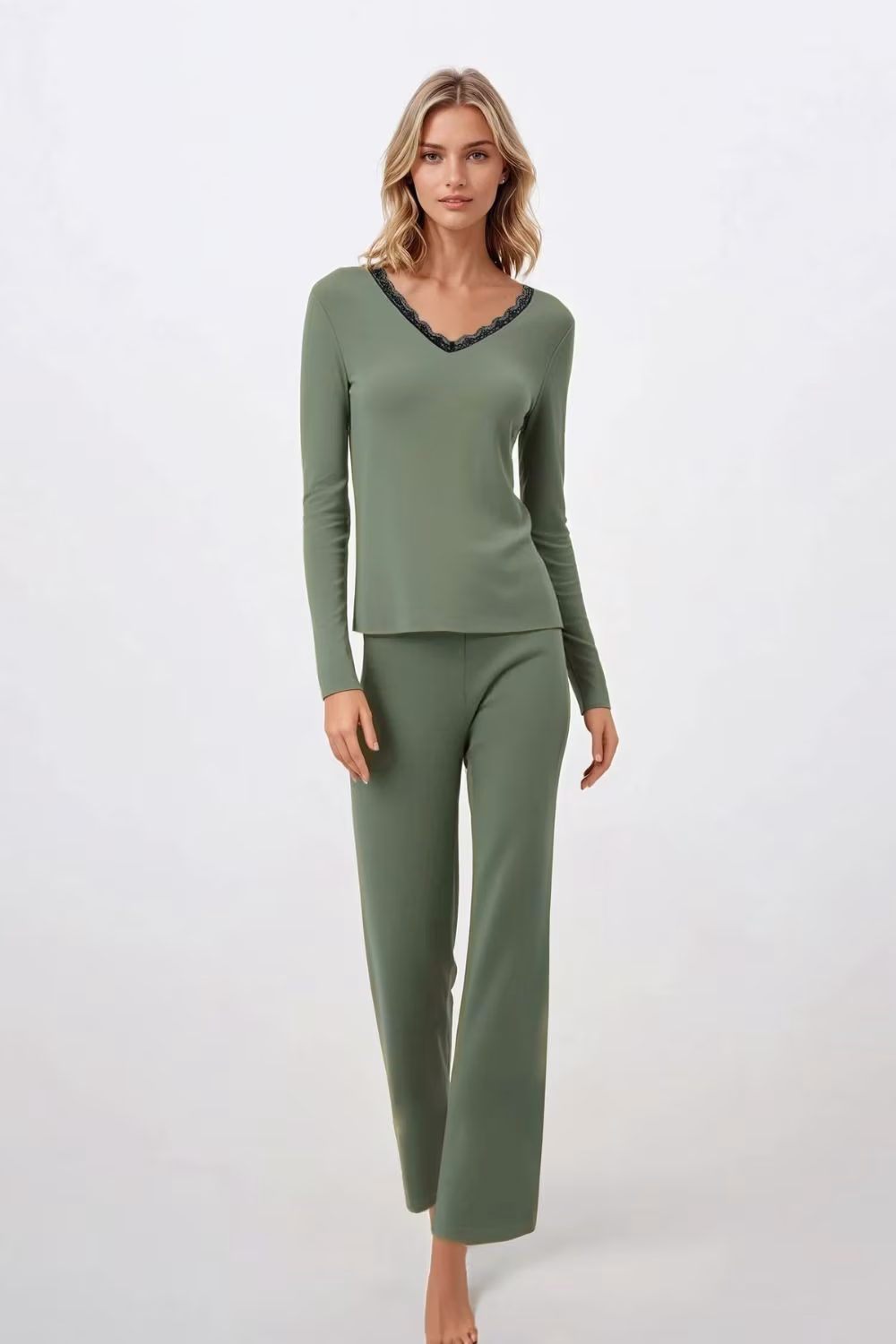 Piżama Damska Model Emerald Dreams 223365 Green - Momenti Per Me