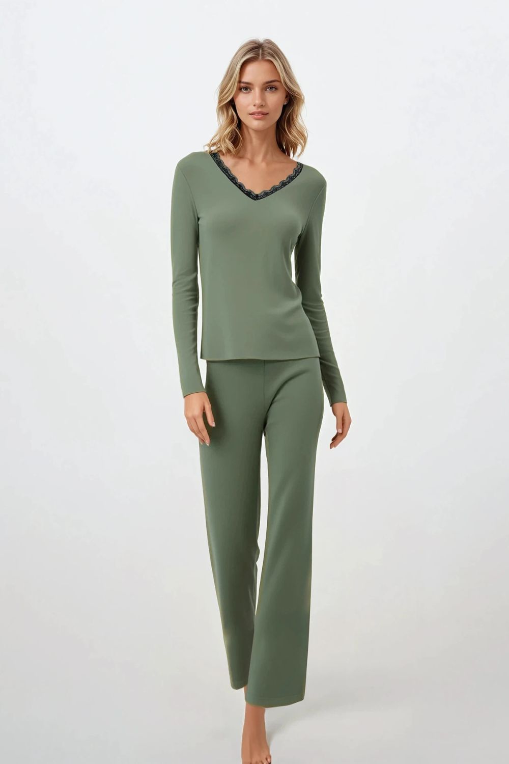 Piżama Damska Model Emerald Dreams 223365 Green - Momenti Per Me