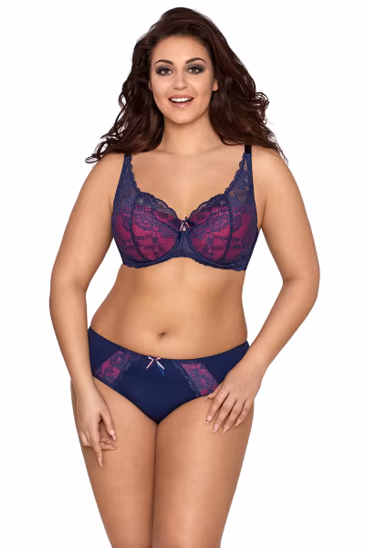 Figi Model V-9413 Blue Lagoon Navy/Pink - Axami — zdjęcie 1