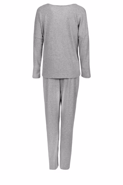 Piżama Komplet Model Comfort Zone 213205 Grey - Momenti Per Me — zdjęcie 2