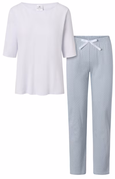 Piżama Damska Model Candice 179366 Dusty Blue - Momenti Per Me — zdjęcie 3