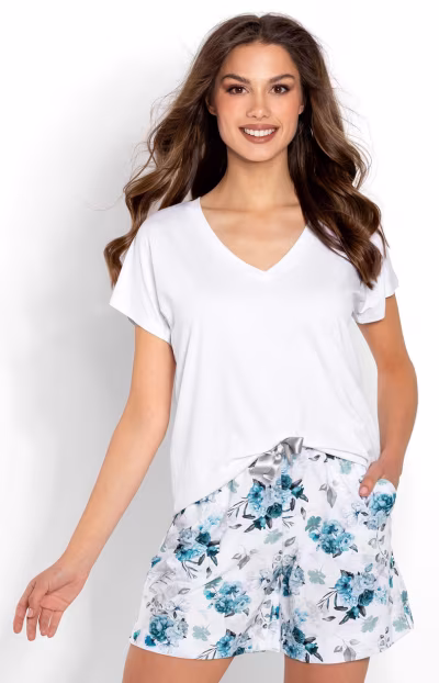 Piżama Damska Model Valerie 223827 White - Momenti Per Me — zdjęcie 3