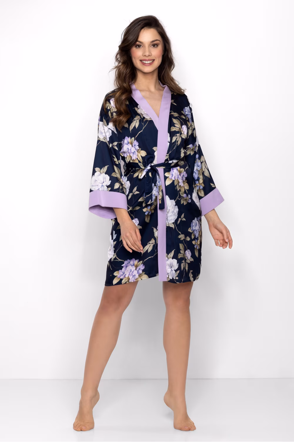 Szlafrok Model Always Win 224529 Navy - Momenti Per Me