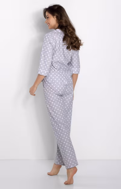Piżama Damska Model Looking Good 223347 Grey - Momenti Per Me — zdjęcie 3