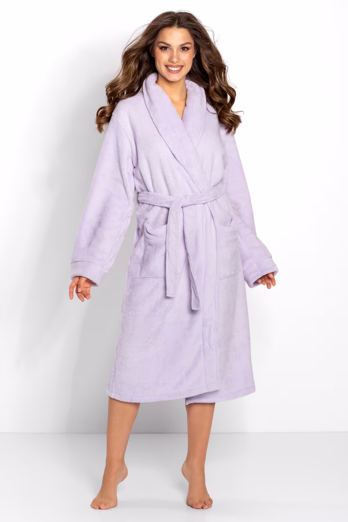 Szlafrok Damski Model Paloma 223473 Lila - Momenti Per Me