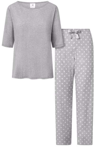 Piżama Damska Model Keep Secrets Tencel 183914 Grey - Momenti Per Me — zdjęcie 3