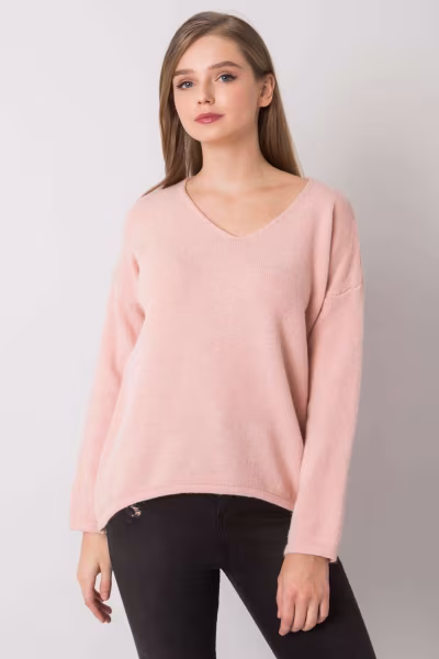 Sweter Damski Model TW-SW-BI-9802.25X Light Pink - Och Bella — zdjęcie 2
