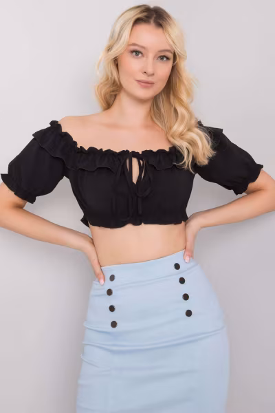Bluzka Model TW-TP-BI-26718.46 Black - Och Bella — zdjęcie 1