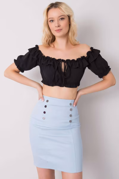 Bluzka Model TW-TP-BI-26718.46 Black - Och Bella — zdjęcie 2