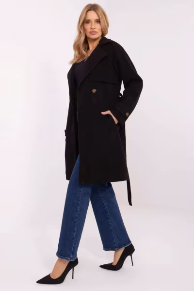Płaszcz Damski Model TW-PL-BI-2309.86 Black - Och Bella — zdjęcie 2