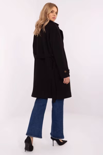 Płaszcz Damski Model TW-PL-BI-2309.86 Black - Och Bella — zdjęcie 3