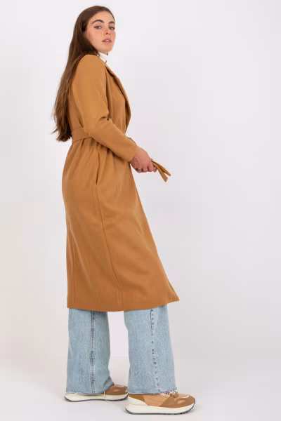 Płaszcz Damski Model TW-PL-BI-5312.32 Camel - Och Bella — zdjęcie 2